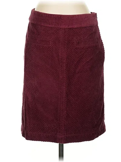 Pre-owned Talbots Casual Skirt In Burgundy