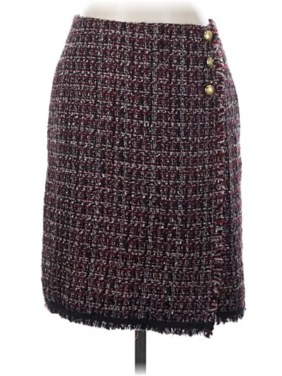 Pre-owned Talbots Casual Skirt In Burgundy