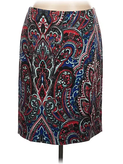 Pre-owned Talbots Casual Skirt In Burgundy