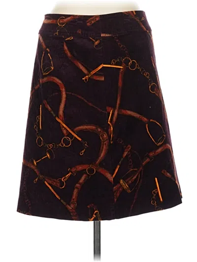 Pre-owned Talbots Casual Skirt In Burgundy