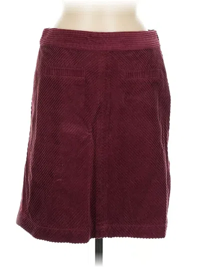 Pre-owned Talbots Casual Skirt In Burgundy