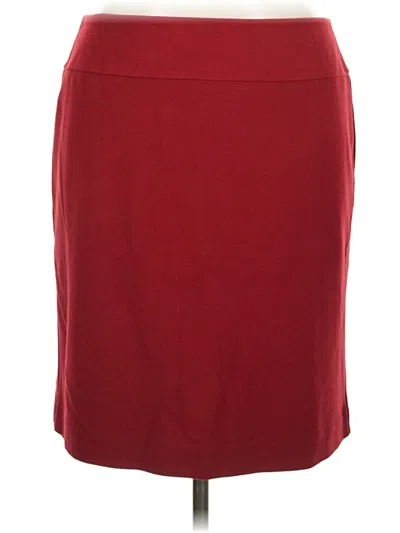Pre-owned Talbots Casual Skirt In Burgundy