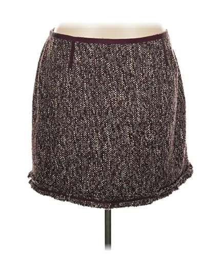 Pre-owned Talbots Casual Skirt In Burgundy