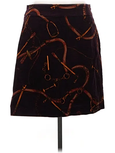 Pre-owned Talbots Casual Skirt In Burgundy