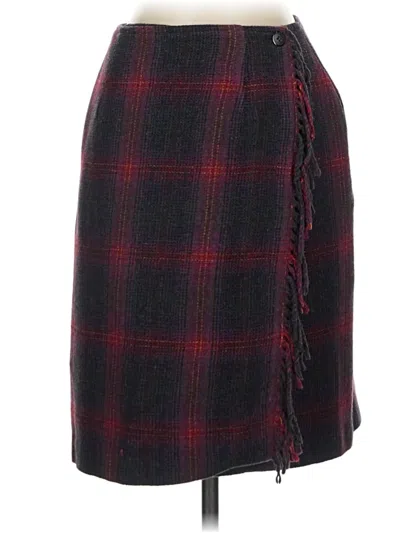 Pre-owned Talbots Casual Skirt In Burgundy