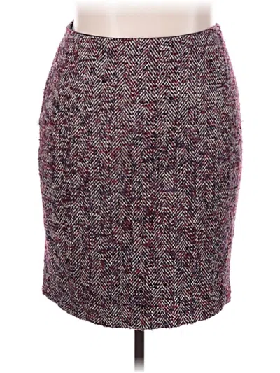Pre-owned Talbots Casual Skirt In Burgundy