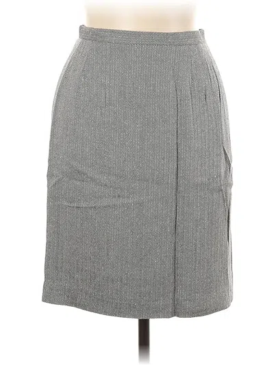 Pre-owned Talbots Casual Skirt In Gray