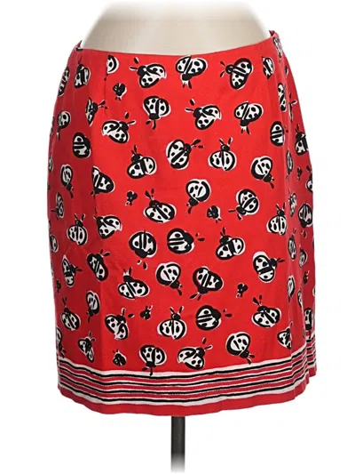 Pre-owned Talbots Casual Skirt In Red
