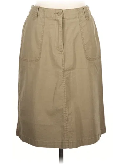 Pre-owned Talbots Casual Skirt In Tan