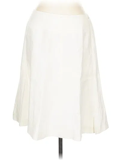Pre-owned Talbots Casual Skirt In White