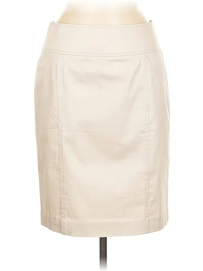 Pre-owned Talbots Casual Skirt In White