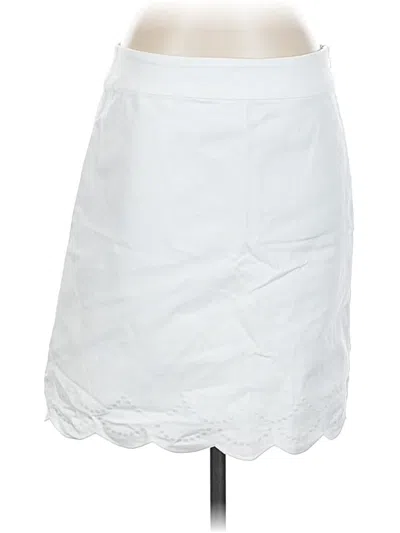 Pre-owned Talbots Casual Skirt In White