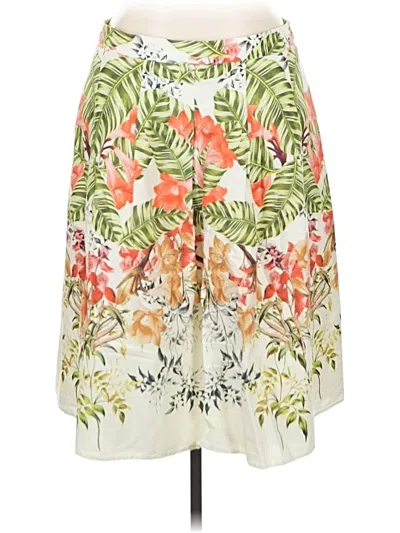 Pre-owned Talbots Casual Skirt In White