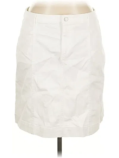 Pre-owned Talbots Casual Skirt In White