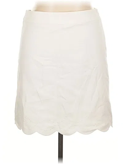 Pre-owned Talbots Casual Skirt In White