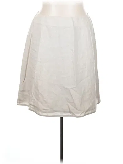 Pre-owned Talbots Casual Skirt In White