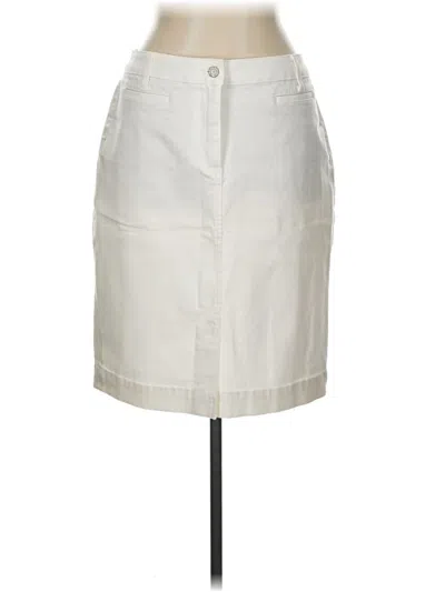 Pre-owned Talbots Casual Skirt In White