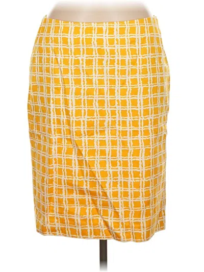 Pre-owned Talbots Casual Skirt In Yellow