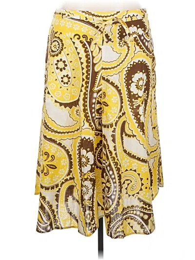 Pre-owned Talbots Casual Skirt In Yellow