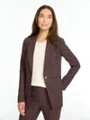 Talbots Celeste Plaid Blazer - Rust - 2  In Rust
