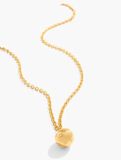 Talbots Celestial Bauble Pendant Necklace - Crystal/gold - 001  In Crystal,gold