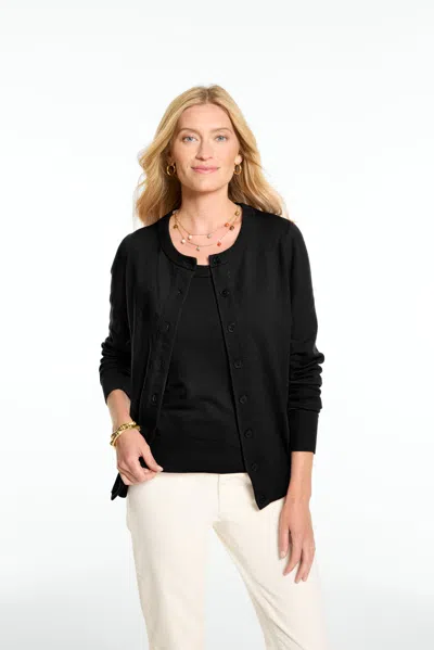 Talbots Charming Cardigan Sweater - Black - Xs