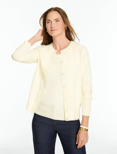 Talbots Charming Cardigan Sweater - Ivory - Small