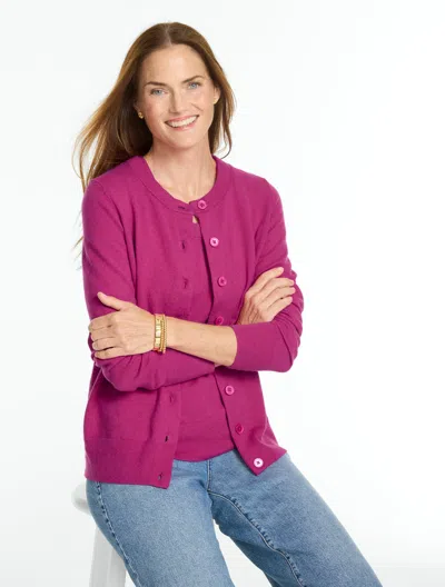 Talbots Charming Cardigan Sweater - Very Berry - Xs