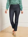 Talbots Chatham Slim Ankle Pants - Refined Denim - Navy Blue - 16 In Gold