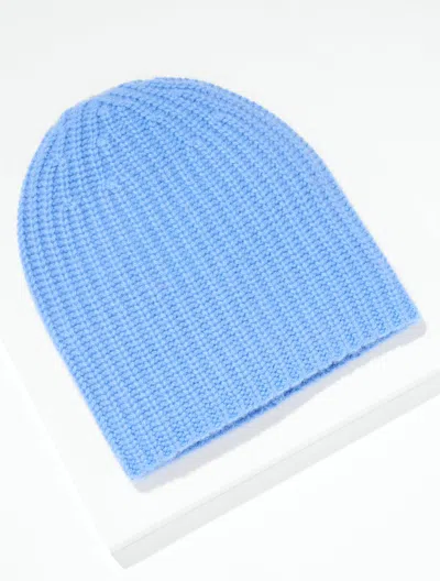Talbots Chunky Cashmere Beanie - Silver Lake Blue - 001