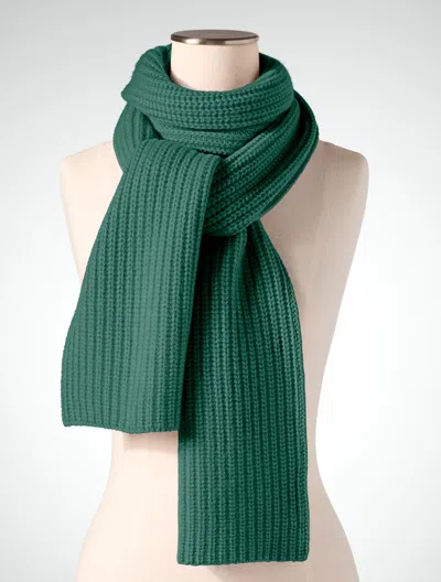 Talbots Chunky Cashmere Scarf - Rolling Green - 001