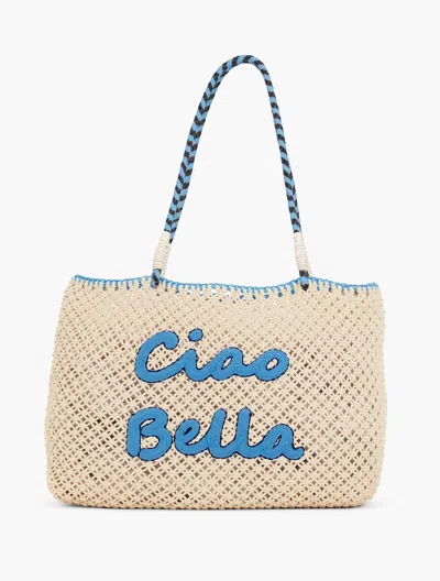 Talbots Ciao Bella Knotted Rope Soft Beach Tote - Natural - 001