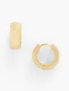 Talbots Classic Huggie Hoop Earrings - Gold - 001