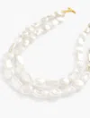 TALBOTS CLASSIC PEARL TORSADE NECKLACE - IVORY PEARL/GOLD - 001 TALBOTS