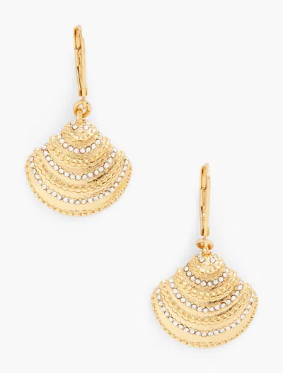 Talbots Classic Seashell Drop Earrings - Gold - 001