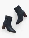 Talbots Claudette Nappa Block Heel Ankle Boots - Blue - 9m  In Blue