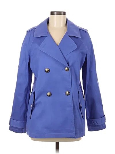 Pre-owned Talbots Coat In Blue
