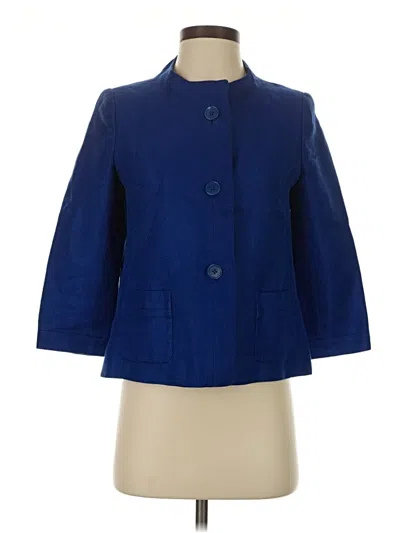 Pre-owned Talbots Coat In Blue