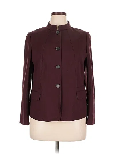 Pre-owned Talbots Coat In Burgundy