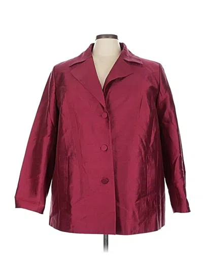 Pre-owned Talbots Coat In Burgundy