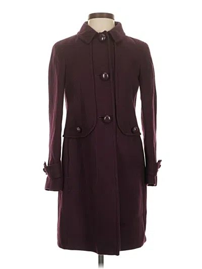 Pre-owned Talbots Coat In Burgundy