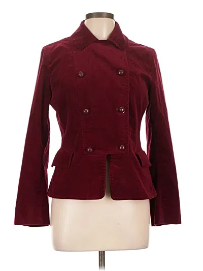 Pre-owned Talbots Coat In Burgundy