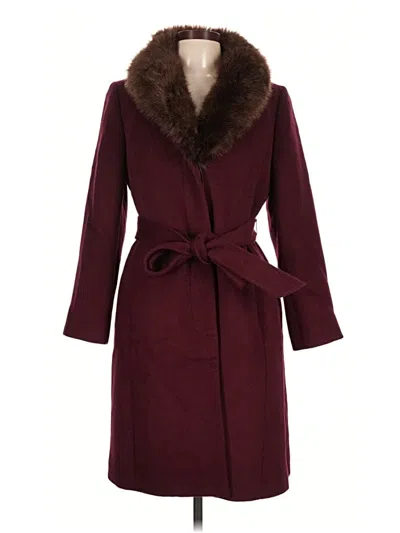 Pre-owned Talbots Coat In Burgundy