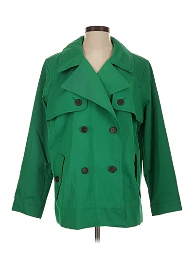 Pre-owned Talbots Coat In Green