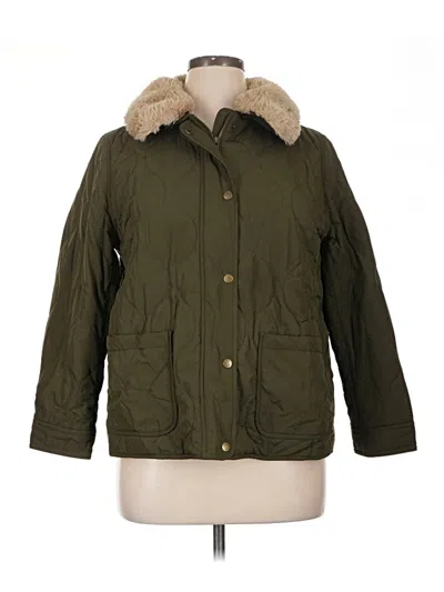 Pre-owned Talbots Coat In Green