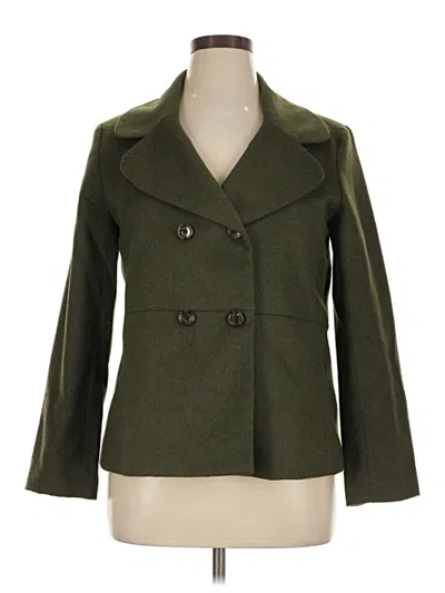 Pre-owned Talbots Coat In Green