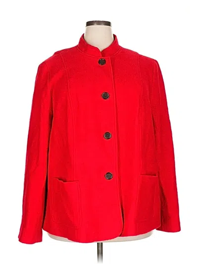 Pre-owned Talbots Coat In Red