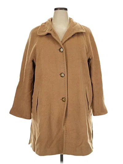Pre-owned Talbots Coat In Tan