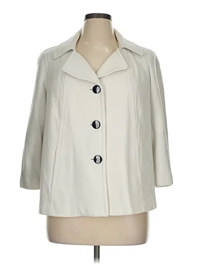 Pre-owned Talbots Coat In White