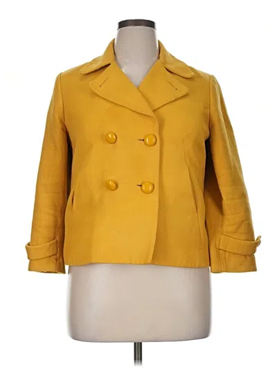 Pre-owned Talbots Coat In Yellow